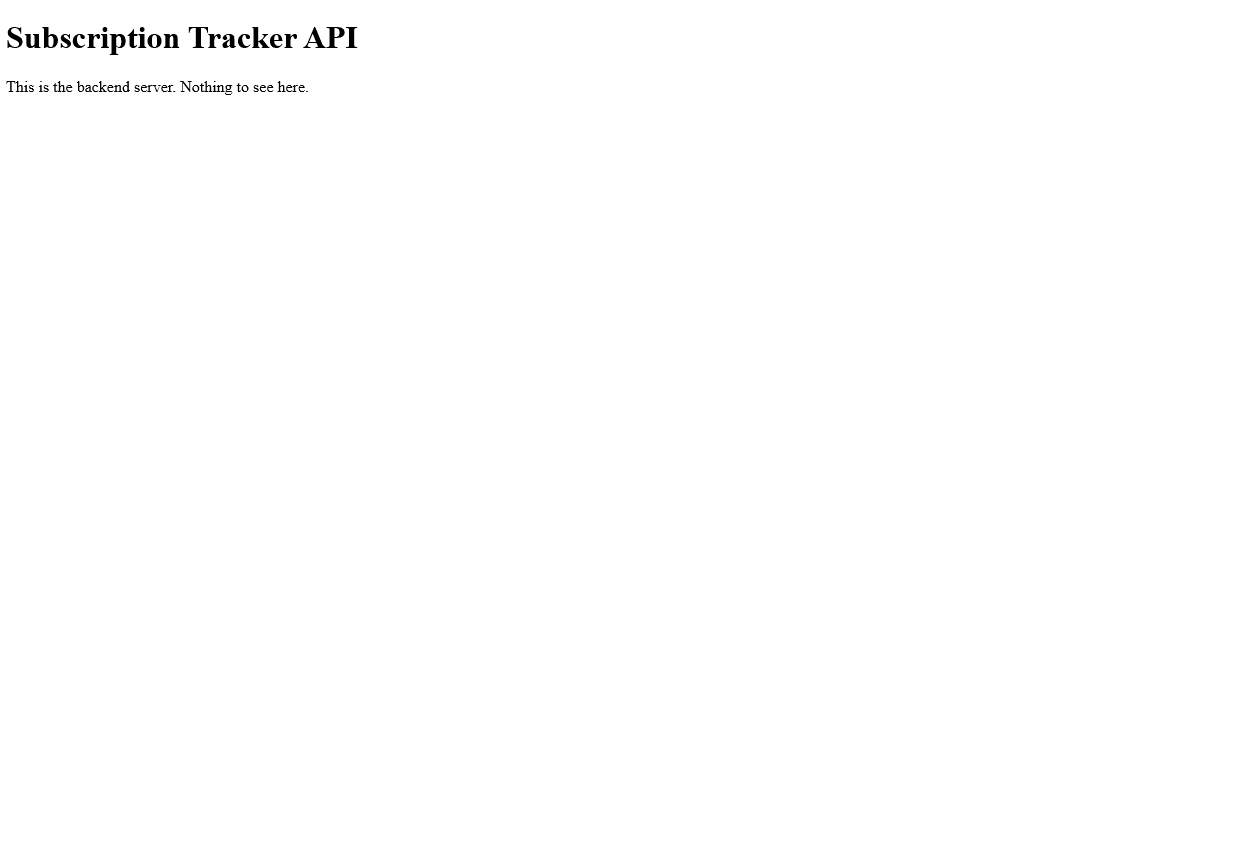 Backend